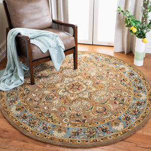 Safavieh Cl387 Hand Tufted  Rug Beige / Light Blue CL387A-4R