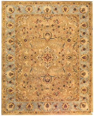 Safavieh Cl387 Hand Tufted  Rug Beige / Light Blue CL387A-4R