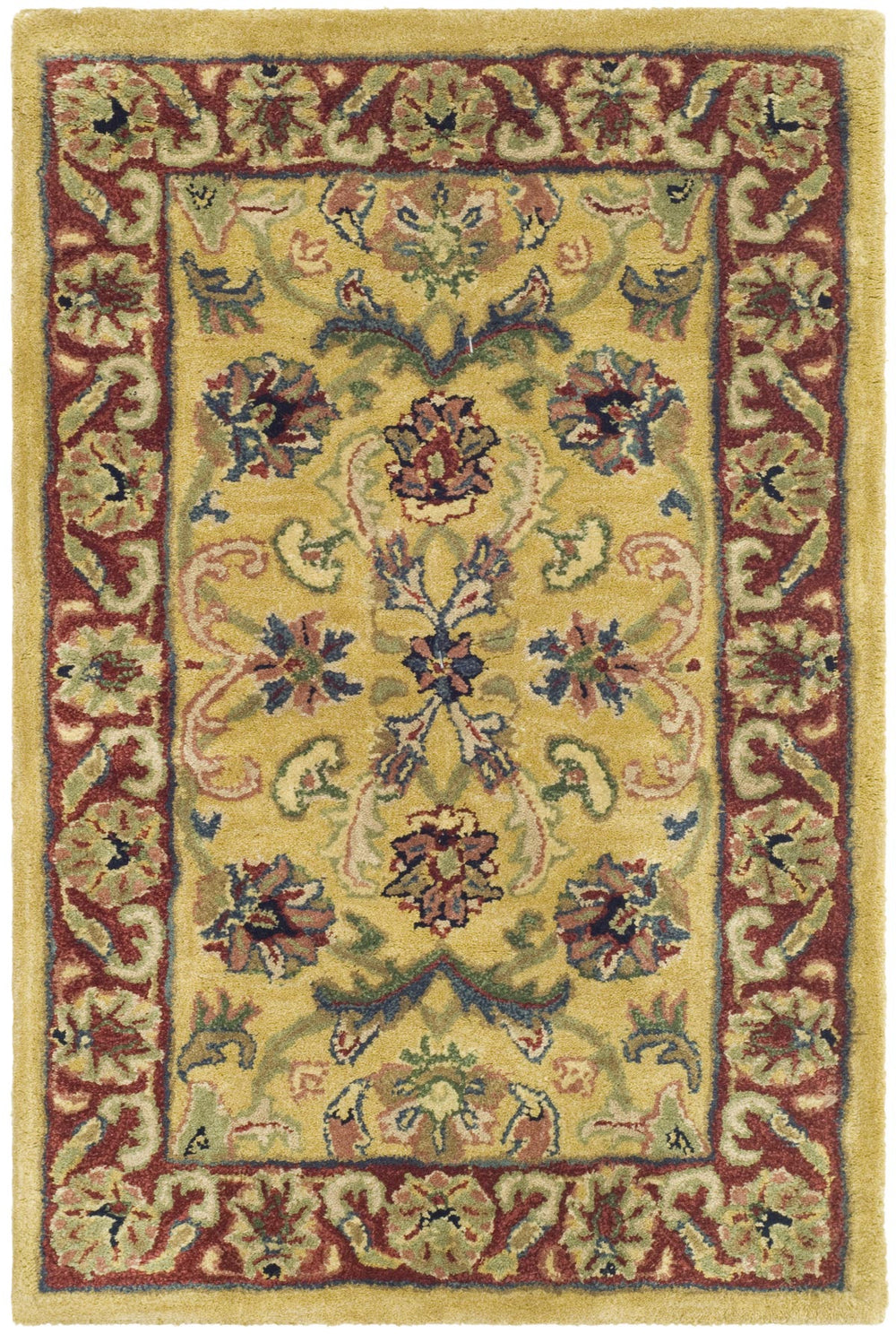 Safavieh Cl398 Hand Tufted  Rug Gold / Red CL398A-4R