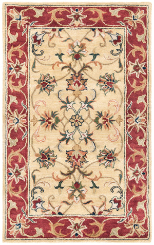 Safavieh Cl398 Hand Tufted  Rug Gold / Red CL398A-4R