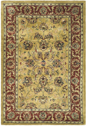 Safavieh Cl398 Hand Tufted  Rug Gold / Red CL398A-4R