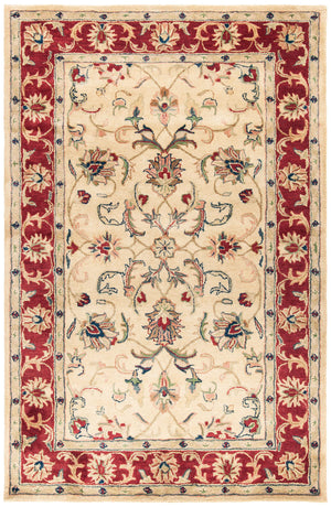 Safavieh Cl398 Hand Tufted  Rug Gold / Red CL398A-4R