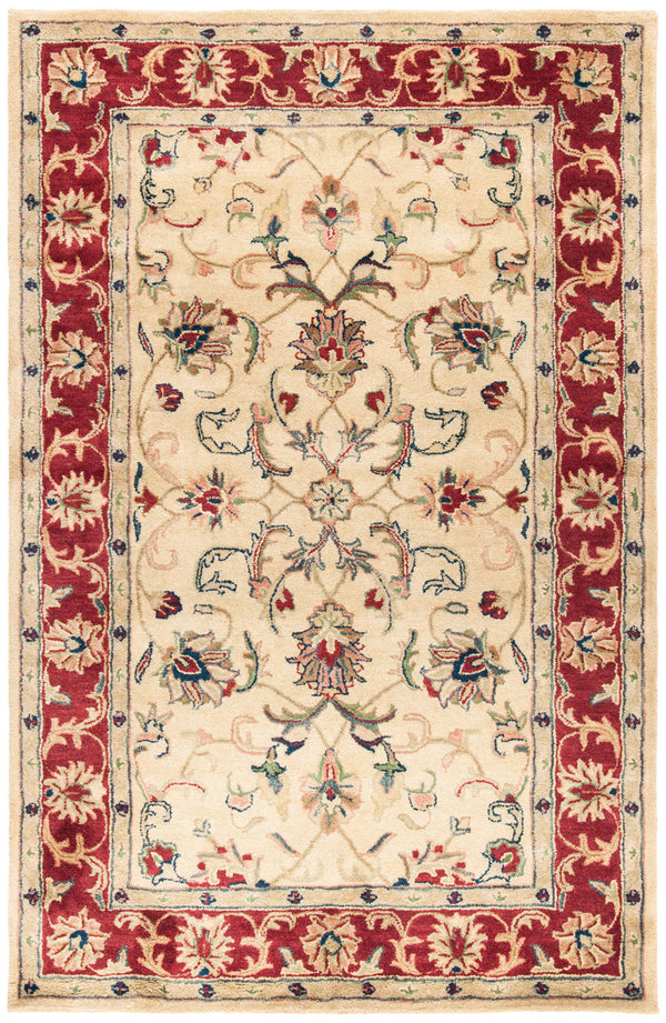 Safavieh Cl398 Hand Tufted  Rug Gold / Red CL398A-4R