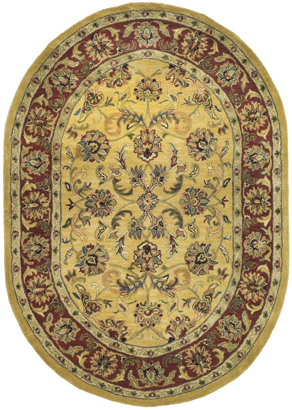Safavieh Cl398 Hand Tufted  Rug Gold / Red CL398A-4R