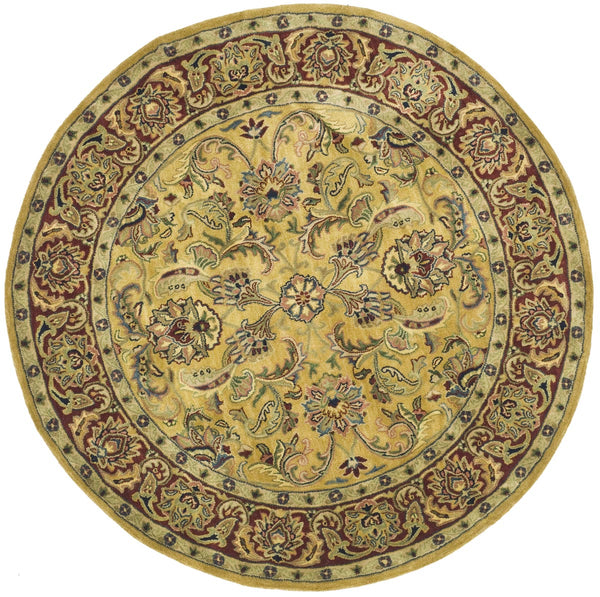 Safavieh Cl398 Hand Tufted  Rug Gold / Red CL398A-4R