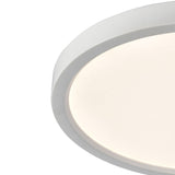 Titan 13'' Wide Integrated LED Round Flush Mount - White CL781334 Thomas