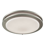 Clarion 15'' Wide 1-Light Flush Mount - Brushed Nickel CL782022 Thomas