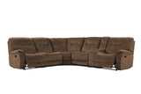 Parker House Parker Living Cooper - Shadow Brown 6 Piece Modular Manual Reclining Sectional Shadow Brown 100% Polyester (S) MCOO-PACKA-SBR