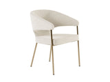 VIG Furniture Modrest Claudine - Modern Light Grey Fabric & Antique Brass Dining Chair VGGAGA-6214CH-1-LTGRY-4