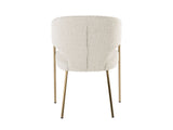 VIG Furniture Modrest Claudine - Modern Light Grey Fabric & Antique Brass Dining Chair VGGAGA-6214CH-1-LTGRY-4