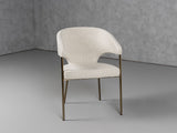 VIG Furniture Modrest Claudine - Modern Light Grey Fabric & Antique Brass Dining Chair VGGAGA-6214CH-1-LTGRY-4