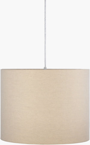 Surya Chalcot 14" Pendant Light - Chic Cotton Shade, Metal Frame - Perfect For Home & Office Decor! Fixture, Gray Cotton,Iron Clc-001