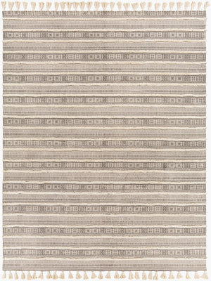 Surya Calisa Handmade 2'6" X 4' Cotton Rug - Elegant Global Design For Eclectic Home Decor & Charm Charcoal Cotton Clc2300-264