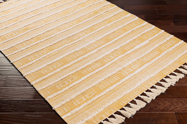 Surya Calisa Handmade 2'6" X 4' Cotton Rug - Elegant Global Design For Eclectic Home Decor & Charm Burnt Orange Cotton Clc2303-264