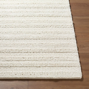 Livabliss Cloud Handwoven Pure Wool Bohemian Accent Rug Low Pile Global Pattern for Entryways Ivory, Light Gr 9' x 12' CLD2303-912