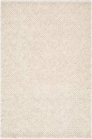 Livabliss Cloud Handwoven Wool Accent Rug Bohemian Artisan Texture for Entryway or Bedroom Ivory, Cream 9' x 12' CLD2305-912