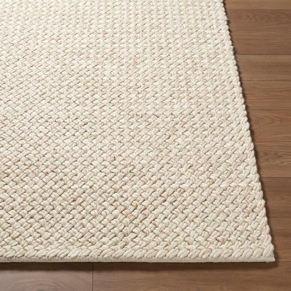Livabliss Cloud Handwoven Wool Accent Rug Bohemian Artisan Texture for Entryway or Bedroom Ivory, Cream 9' x 12' CLD2305-912
