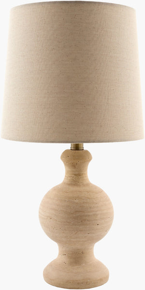 Surya Caldera Artisan Mixed Material Table Lamp with Felt Jute and Metal for Boho Rooms CLDR-001