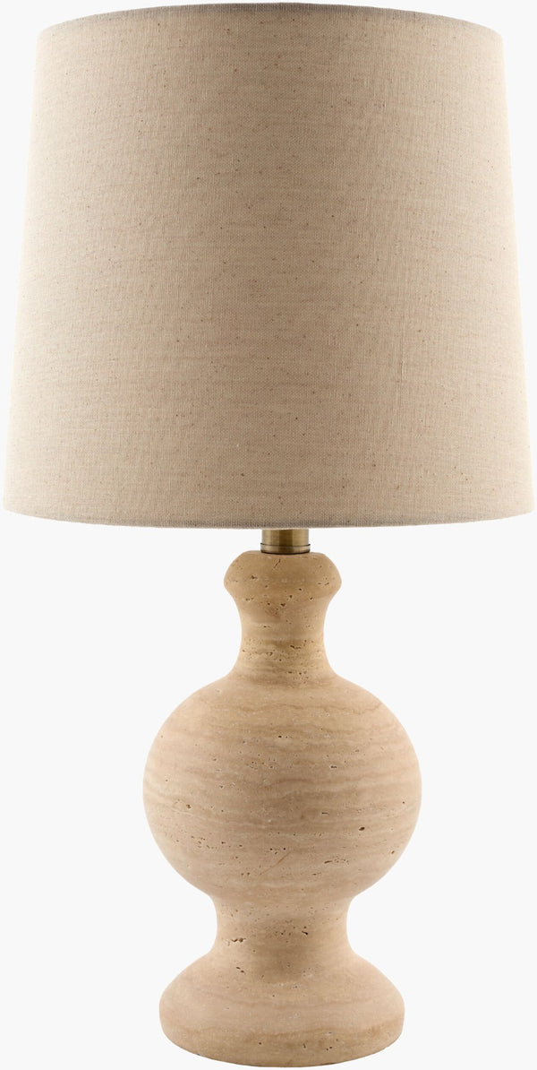 Surya Caldera Artisan Mixed Material Table Lamp with Felt Jute and Metal for Boho Rooms CLDR-001