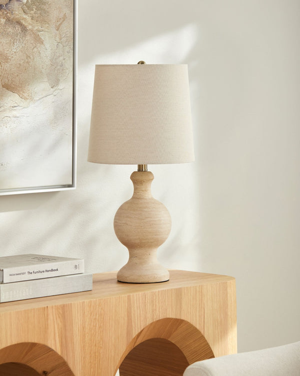 Surya Caldera Artisan Mixed Material Table Lamp with Felt Jute and Metal for Boho Rooms CLDR-001