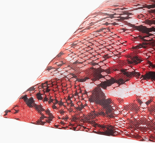 Surya Chloe 18"L X 18"W Luxurious Accent Pillow - Elegant Design, Cozy Comfort, Easy Care For Your Home Red Polyester,Polyester Cle002-2020