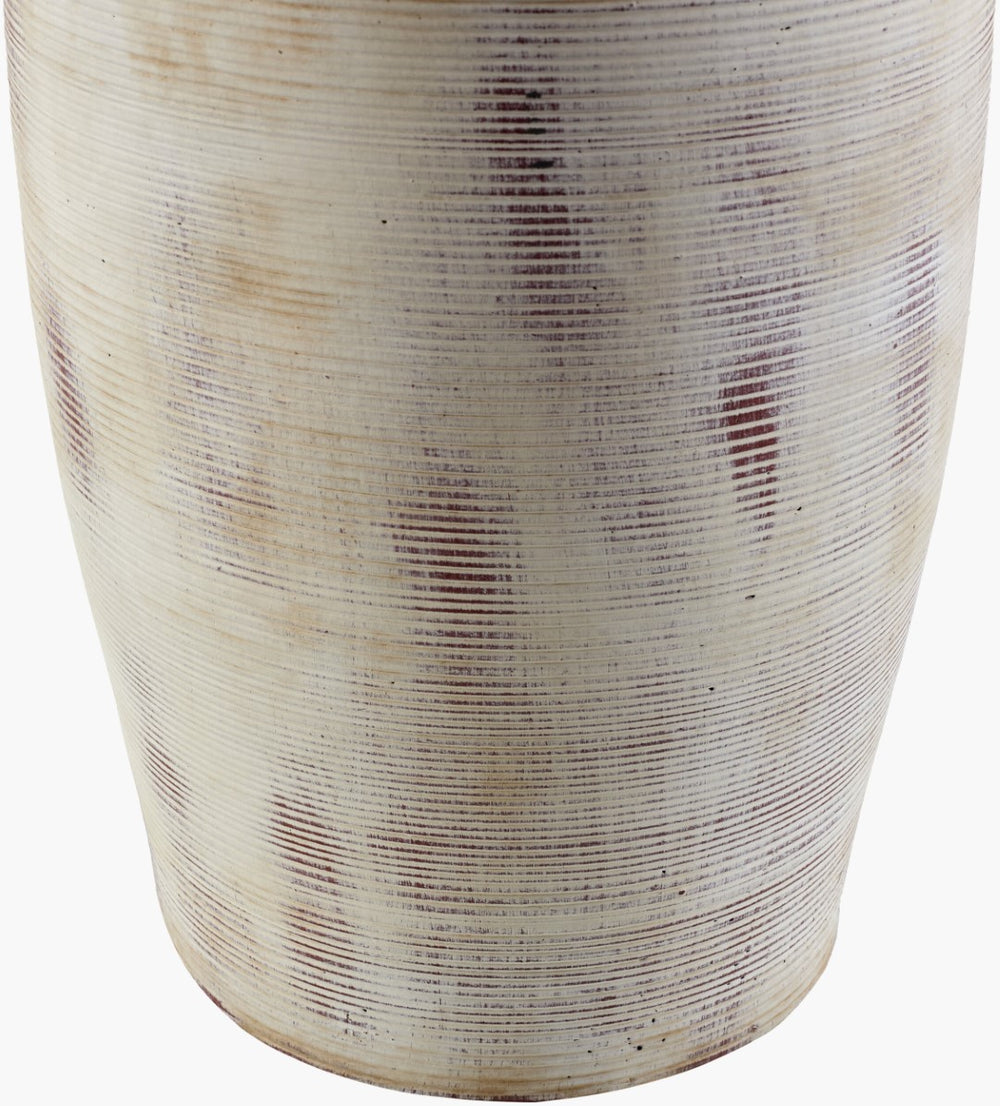 Surya Colfio 55" Traditional Accent Floor Lamp - Hand-painted Cement Base With Linen Shade For Cozy Lighting Body, Cream,Shade (Outside), Wheat,Shade (Inside), White,Cord, Translucent Cement,Linen,Linen,Linen,Plastic Clf-001