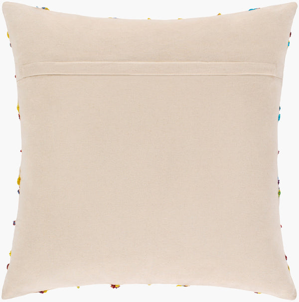 Surya Callie 22" X 22" Luxurious Cotton Accent Pillow - Stunning Detail For Comfort & Style In Any Room Red Cotton,Cotton Cli001-2222