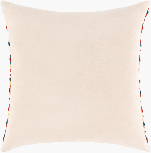 Surya Callie 22" X 22" Luxurious Cotton Accent Pillow - Stunning Detail For Comfort & Style In Any Room Red Cotton,Cotton Cli003-2222d