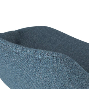 English Elm Malden Bentwood Dining Chair In Denim Blue - Stylish Mid-Century Modern Design For Home & Office B136P158892