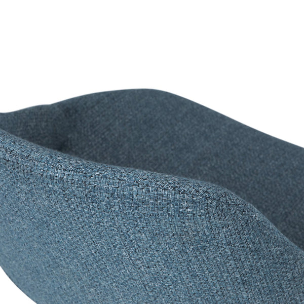 English Elm Malden Bentwood Dining Chair In Denim Blue - Stylish Mid-Century Modern Design For Home & Office B136P158892