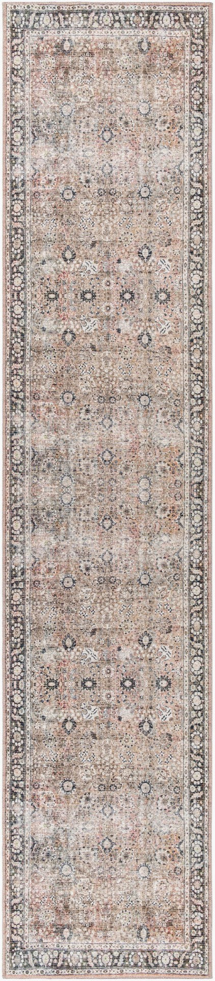 Livabliss Colin Flatweave Cotton Chenille Runner Rug for Hallway Kitchen or Entryway Charcoal, Black 2'7" x 12' CLN2300-2712
