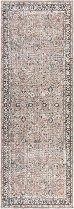 Livabliss Colin Flatweave Cotton Chenille Runner Rug for Hallway Kitchen or Entryway Charcoal, Black 2'7" x 7'3" CLN2300-2773