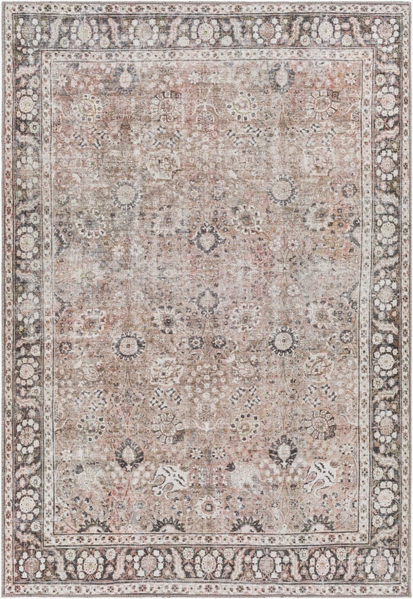 Livabliss Colin Flatweave Cotton Chenille Runner Rug for Hallway Kitchen or Entryway Charcoal, Black 5'3" x 7'3" CLN2300-5373