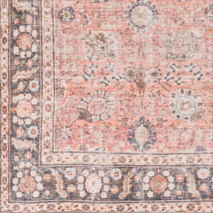 Livabliss Colin Flatweave Runner Rug Cotton Chenille Blend Traditional Pattern Hallway Accent Dusty Coral, Ru 2'7" x 7'3" CLN2301-2773
