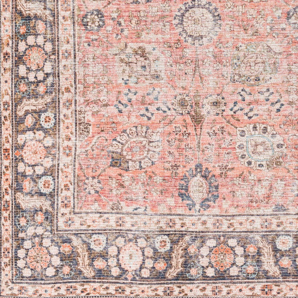 Livabliss Colin Flatweave Runner Rug Cotton Chenille Blend Traditional Pattern Hallway Accent Dusty Coral, Ru 2'7" x 7'3" CLN2301-2773