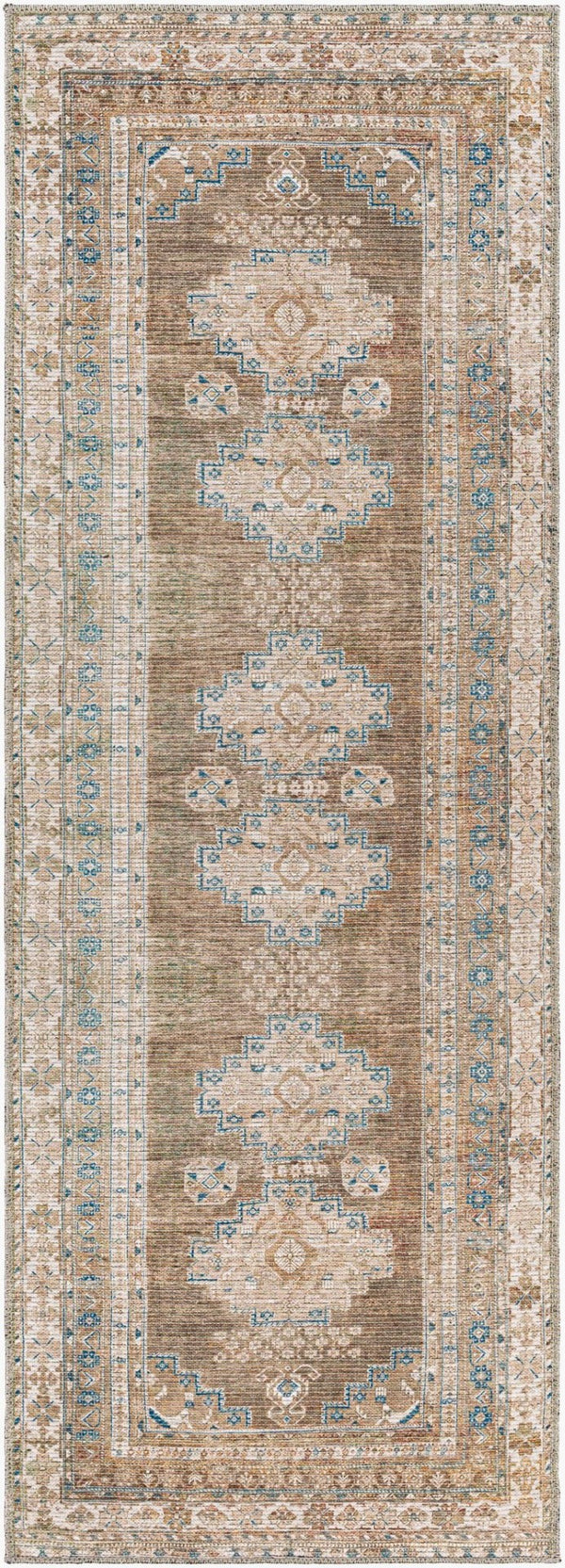 Livabliss Colin Flatweave Runner Rug Turkish Cotton Chenille Blend Traditional Hallway Kitchen Dusty Sage, Lig 2'7" x 12' CLN2303-2712