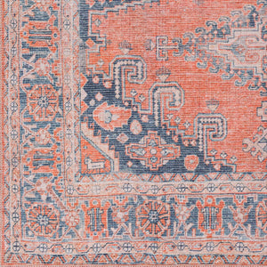 Livabliss Colin Flatweave Runner Rug Turkish Woven Chenille Cotton Blend Hallway Entryway Burnt Orange, B 5'3" x 7'3" CLN2306-5373