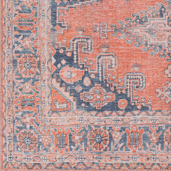 Livabliss Colin Flatweave Runner Rug Turkish Woven Chenille Cotton Blend Hallway Entryway Burnt Orange, B 5'3" x 7'3" CLN2306-5373