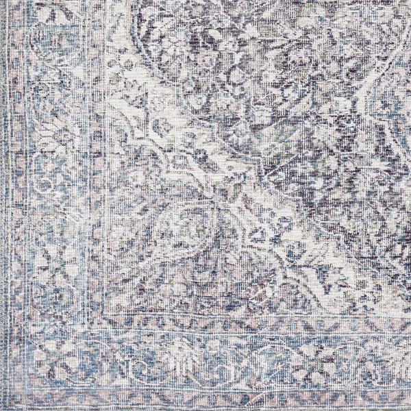 Livabliss Colin Flatweave Runner Rug Turkish Woven Chenille Cotton Blend for Hallways and Entryways Light Blue, Med 2'7" x 10' CLN2308-2710