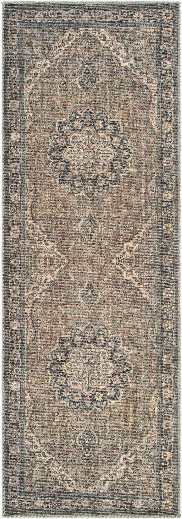 Livabliss Colin Flatweave Runner Traditional Pattern Chenille Blend Rug for Hallways and Entryways Dusty Sage, Oli 2'7" x 7'3" CLN2309-2773