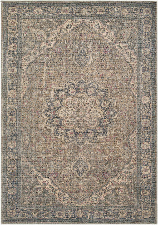 Livabliss Colin Flatweave Runner Traditional Pattern Chenille Blend Rug for Hallways and Entryways Dusty Sage, Oli 5'3" x 7'3" CLN2309-5373