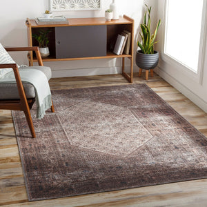 Livabliss Colin Traditional Runner Rug Soft Chenille Blend for Hallways Entryways and Bedside Areas Dark Blue, Tan 9'2" x 12' CLN2312-9312