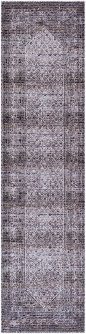 Livabliss Colin Traditional Chenille Runner Rug Machine Woven in Turkey for Hallways and Entryways Navy, Medium Gr 2'7" x 10' CLN2314-2710