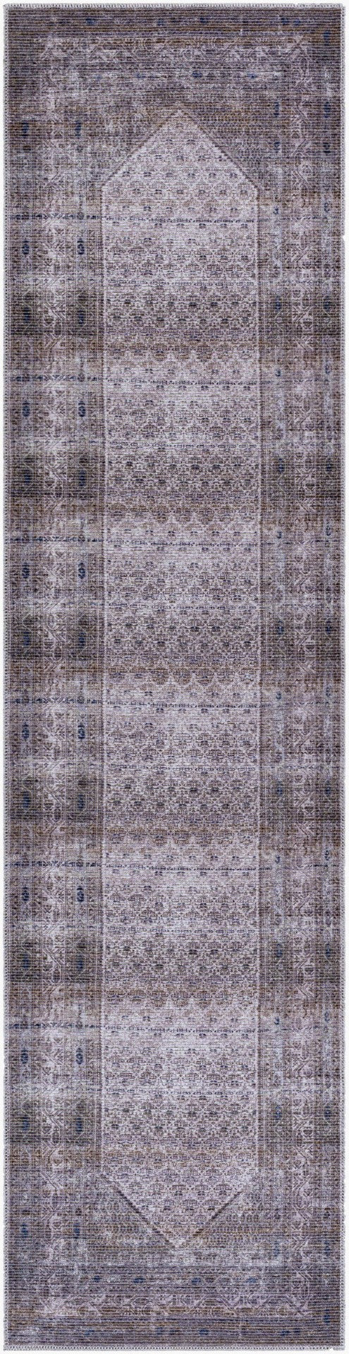 Livabliss Colin Traditional Chenille Runner Rug Machine Woven in Turkey for Hallways and Entryways Navy, Medium Gr 2'7" x 10' CLN2314-2710