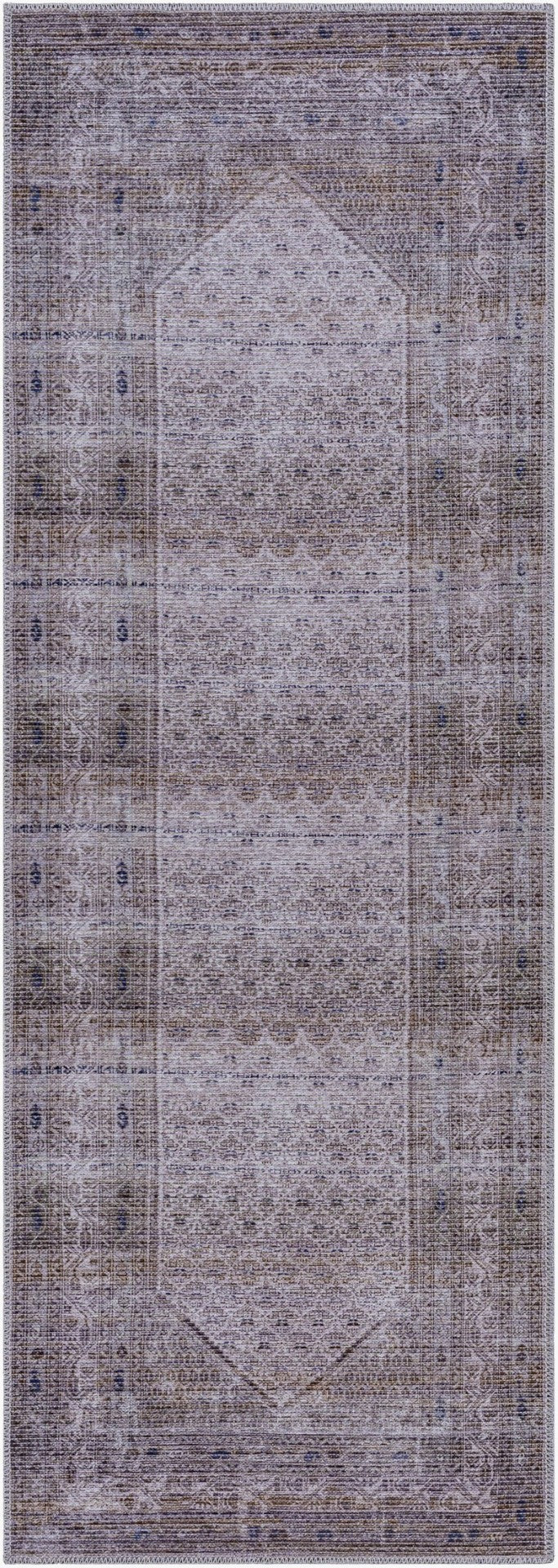 Livabliss Colin Traditional Chenille Runner Rug Machine Woven in Turkey for Hallways and Entryways Navy, Medium Gr 2'7" x 7'3" CLN2314-2773