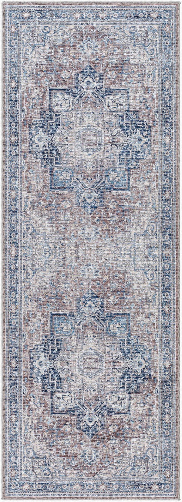 Livabliss Colin Chenille Cotton Runner Rug Turkish Woven Traditional Hallway Entryway Accent CLN2316-2773