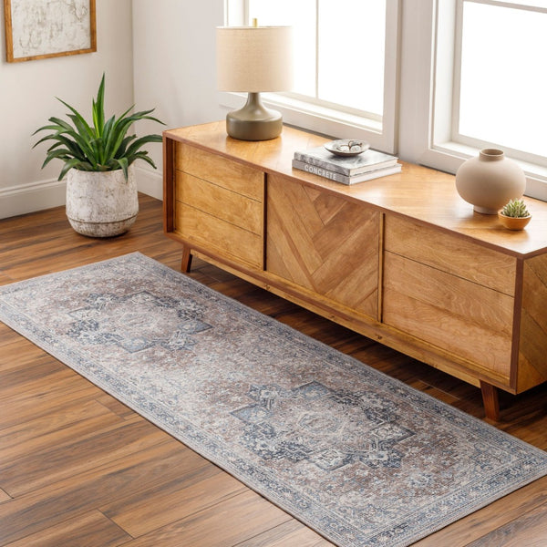 Livabliss Colin Chenille Cotton Runner Rug Turkish Woven Traditional Hallway Entryway Accent CLN2316-2773