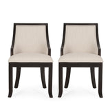 Christopher Knight Home® - Noble House - Thurber Contemporary Upholstered Birch Wood Dining Chairs - Set of 2