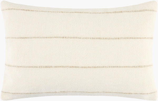 Surya Charleston 14"L X 22"W Luxurious Lumbar Pillow - Elegant Linen-cotton Blend For Stylish Home Décor Ivory Linen,Cotton,Linen,Cotton Clt001-1422p