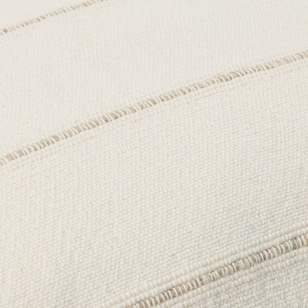 Surya Charleston 14"L X 22"W Luxurious Lumbar Pillow - Elegant Linen-cotton Blend For Stylish Home Décor Ivory Linen,Cotton,Linen,Cotton Clt001-1422p